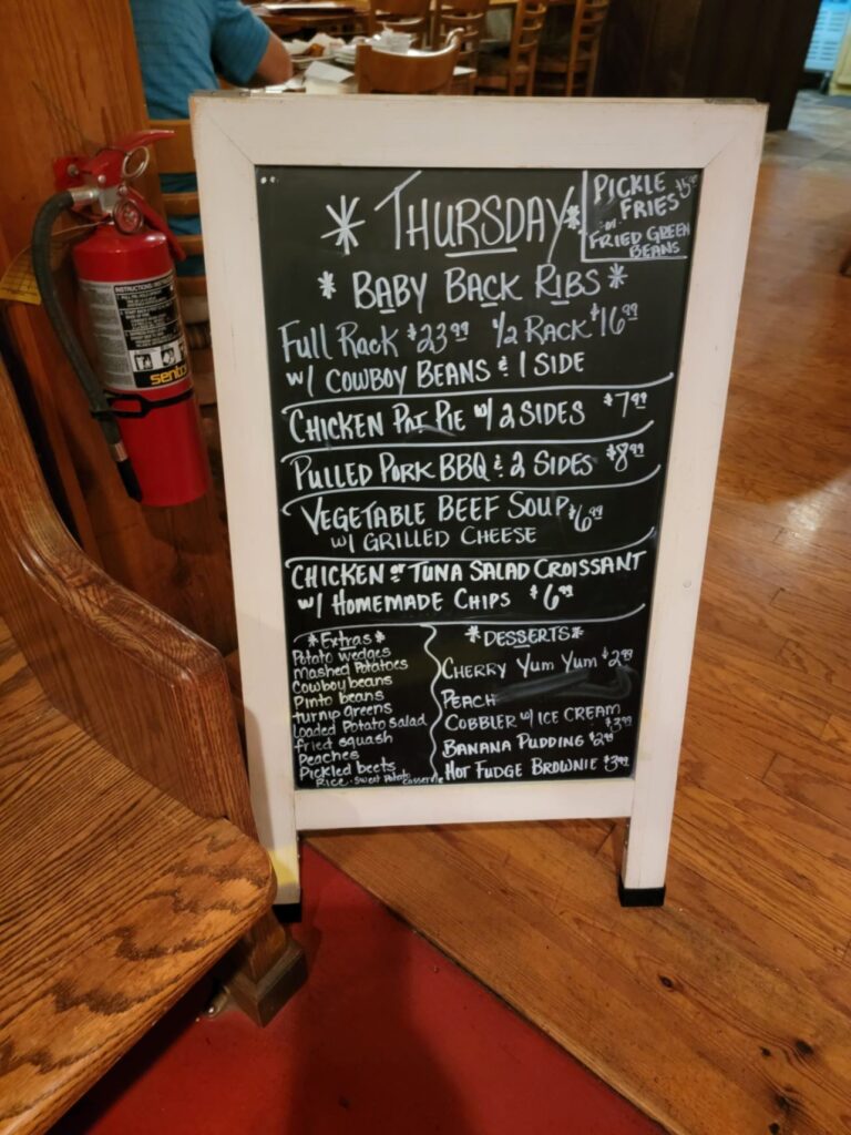 Almost on The Lake Menu 8